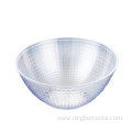 Heat sell transparent round disposable plastic fruit bowl